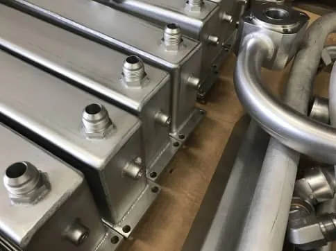 Fabricated stainless steel vessel after pickling and passivation at Harrison Electropolishing